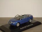 Audi A4 Cabriolet - Norev 1:43 - Blauw, Hobby en Vrije tijd, Modelauto's | 1:43, Verzenden, Zo goed als nieuw, Auto, Norev