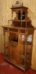 Antiek Boekenkast tweedeurskast meidenkast Hal servies kast., Ophalen