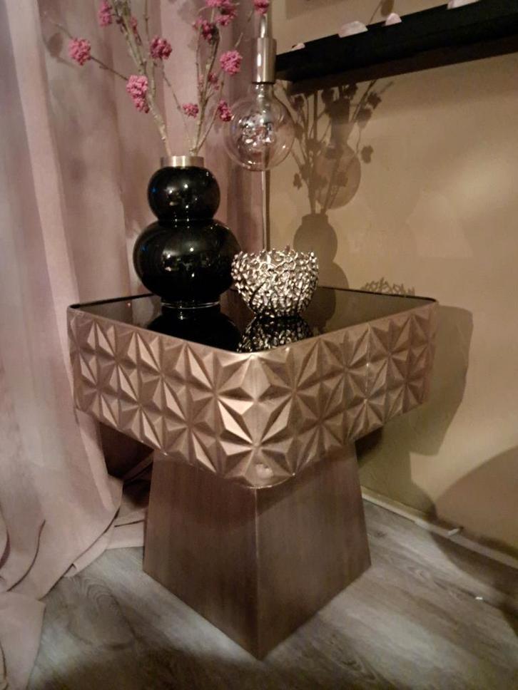 By Boo Salon Bijzettafel, Huis en Inrichting, Tafels | Bijzettafels, Zo goed als nieuw, Vierkant, 45 tot 60 cm, Minder dan 55 cm