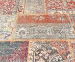 Patchwork vloerkleed 286x186cm incl. antislip, Huis en Inrichting, Stoffering | Tapijten en Kleden, Gebruikt, Bruin, 150 tot 200 cm