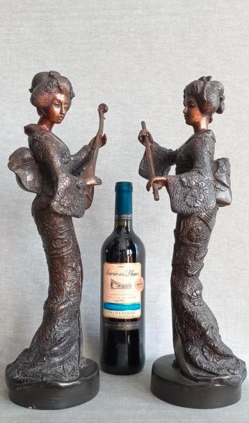 Bronzen beelden JapaneseGeisha Girl,Art Sculptures,Brons art beschikbaar voor biedingen