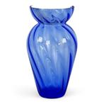(Helft van) DubbelVaas van Willem Noyons (2 stuks), Blauw, Ophalen of Verzenden, Minder dan 50 cm, Glas