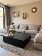 Zen Lifestyle salontafel mangohout zwart 100 x 100 m, Ophalen, Vierkant, 50 tot 100 cm, Zo goed als nieuw