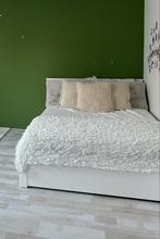 Bed 140x200, Huis en Inrichting, Slaapkamer | Bedden, Wit, Tweepersoons, Ophalen of Verzenden, Zo goed als nieuw