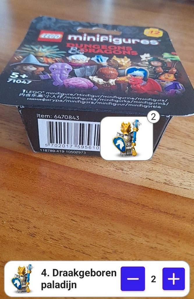 Lego minifigures dungeons & dragons - dragonborn paladine, Kinderen en Baby's, Speelgoed | Duplo en Lego, Nieuw, Ophalen of Verzenden