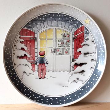 Vintage Kerstbord Bord Christmas Eve Villeroy & Boch beschikbaar voor biedingen