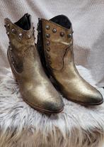 Gouden Western Enkellaarsjes, Lola Cruz, Lage of Enkellaarzen, Nieuw, Ophalen of Verzenden