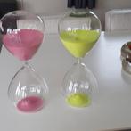 XXL Zandloper Neon Rosé & Groen, Huis en Inrichting, Woonaccessoires | Klokken, Ophalen of Verzenden, Nieuw, Analoog, Overige typen