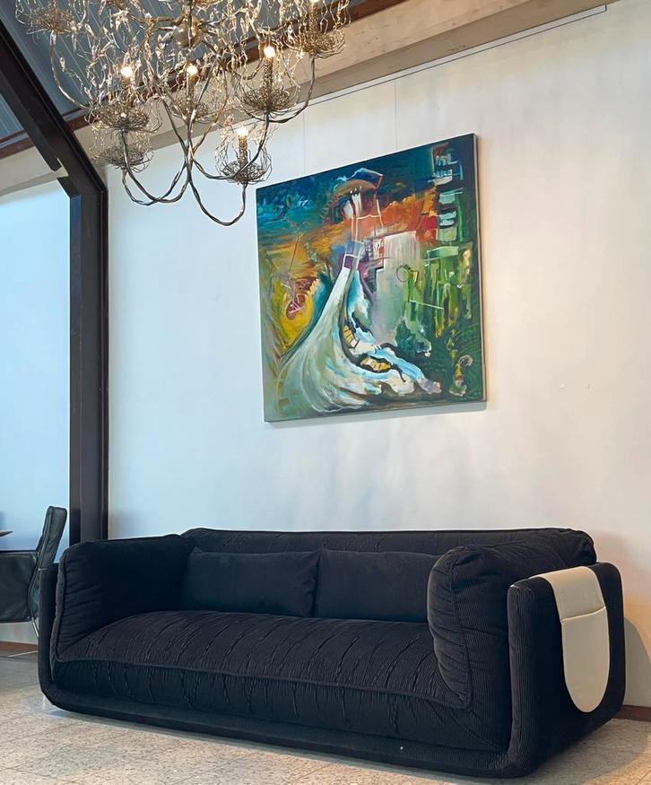 SALE Leolux Lunetta 3 zits bank nw €7800,-, Huis en Inrichting, Banken | Bankstellen, Nieuw, Stof, Ophalen