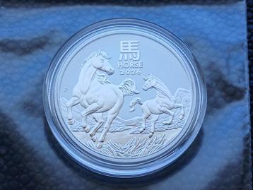 2026 Lunar 3 Horse 1/2 oz zilver beschikbaar voor biedingen