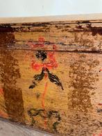 Bruidskist Bridel Chest hand beschilderd antiek Frans, Antiek en Kunst, Ophalen of Verzenden