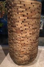 Gezocht, bloempot met stukjes hout, Ophalen, Rond, Zo goed als nieuw, Aardewerk