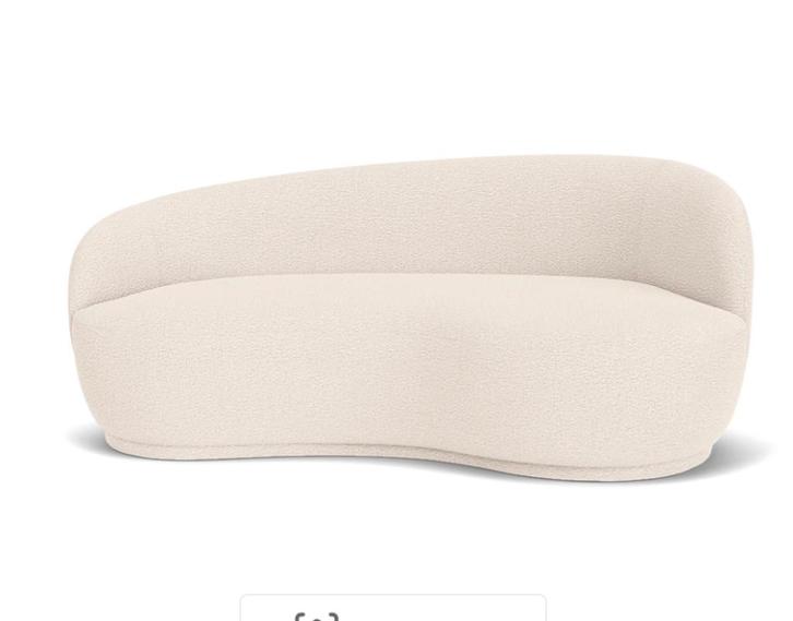 Sofacompany ROSE Maya Cream, rechts, Huis en Inrichting, Banken | Bankstellen, Zo goed als nieuw, Rechte bank, Stof, Ophalen