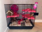 Complete grote hamsterkooi, Kooi, Minder dan 75 cm, Zo goed als nieuw, Hamster