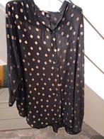 Blouse met gouden details 4XL 56/58, Ophalen of Verzenden, Zo goed als nieuw, Blouse of Tuniek