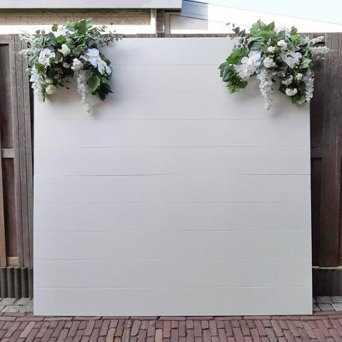 Backdrop, bruiloft decoratie, trouwboog, photobooth, Hobby en Vrije tijd, Feestartikelen | Verhuur, Nieuw, Geboorte of Huwelijk