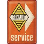 Renault Service relief reclamebord van metaal wandbord deco