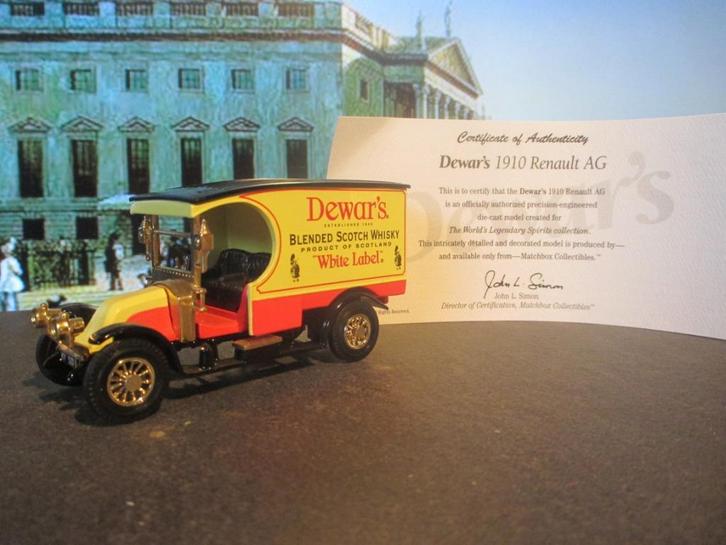 1910 Renault AG Dewar's Scotch Whisky - Matchbox YYM 37792, Hobby en Vrije tijd, Modelauto's | 1:43, Nieuw, Auto, Matchbox, Ophalen of Verzenden