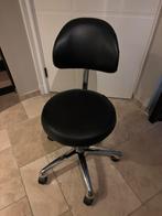 Ergonomische verstelbare zadelkruk zwart/zilver, Ophalen, Zo goed als nieuw, Zwart, Bureaukruk