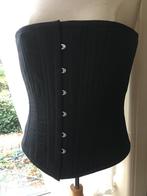 Zwart corset met metalen baleinen maat L, Nieuw, Maat 52/54 (L), Ophalen of Verzenden, Zwart