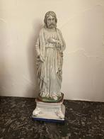 Antiek beeld Sint Jozef in porselein, Antiek en Kunst, Antiek | Religie, Ophalen of Verzenden