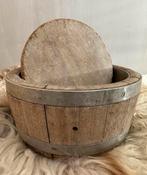 Oude kaasmallen kuipjes hout bakken, Antiek en Kunst, Ophalen