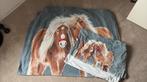 Dekbedovertrekset paarden paard 90x200 dekbed en kussensloop, Kinderen en Baby's, Kinderkamer | Beddengoed, Ophalen of Verzenden
