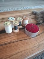 Antieke houten garenklosjes, Antiek en Kunst, Curiosa en Brocante, Ophalen of Verzenden