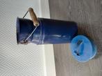 Originele emaille melkbus met hengsel en deksel, Antiek en Kunst, Ophalen