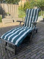 Summer Garden ligstoel met kussen, Tuin en Terras, Ophalen, Gebruikt, Hout, Verrijdbaar
