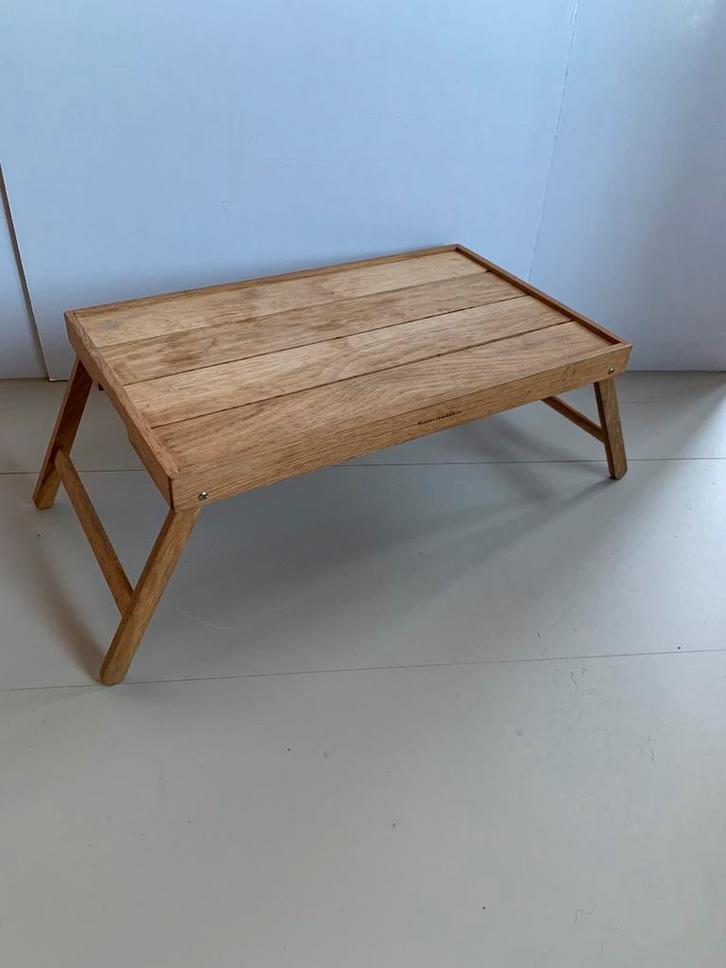 Blomsterbergs eikenhouten serving tray, butler tray, Huis en Inrichting, Woonaccessoires | Dienbladen, Gebruikt, Hout, Rechthoekig