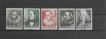 Nederland 1938, NVPH 305 t/m 309, Gestempeld. beschikbaar voor biedingen