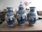 delfts     bleau      vazen, Ophalen, Gebruikt, Overige kleuren, Aardewerk of Porselein