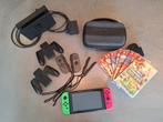 Nintendo Switch incl 8 Spellen, 2 Controllers en Opbergtas, Spelcomputers en Games, Spelcomputers | Nintendo Switch, Met 2 controllers