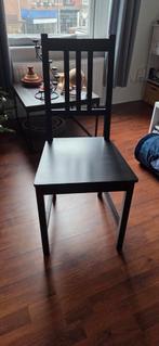 Zwarte houten stoel, Huis en Inrichting, Ophalen, Gebruikt, Zwart, Hout