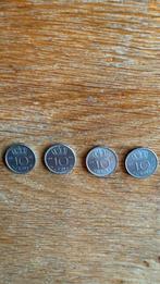 4 mooie 10 cent munten uit 1950 tot 1959, Verzenden, Koningin Juliana, 10 cent