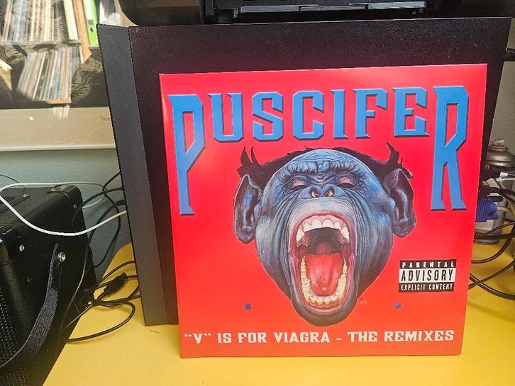 Puscifer ‎– "V" Is For Viagra - The Remixes   2lp, Cd's en Dvd's, Vinyl | Rock, Zo goed als nieuw, Alternative, 12 inch, Ophalen of Verzenden
