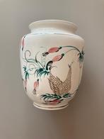 Vaas japans vogel bloemen uniek, Ophalen of Verzenden