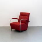 1x Leolux Scylla hoge rug - rood gemeleerde stof, Huis en Inrichting, Fauteuils, Stof