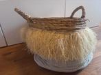 Gratis mand, Ophalen of Verzenden, Zo goed als nieuw, Rond, Riet