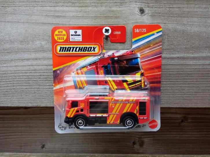 Scania XT Fire Truck Matchbox, Hobby en Vrije tijd, Modelauto's | Overige schalen, Nieuw, Bus of Vrachtwagen, Ophalen