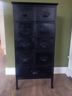 Industrieel metalen ladekastje, Minder dan 50 cm, Gebruikt, Ophalen of Verzenden, Metaal