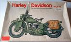 Harley Davidson WLA-45 Esci 1/9 Bouwdoos Vintage, Hobby en Vrije tijd, Modelbouw | Auto's en Voertuigen, Overige merken, Verzenden