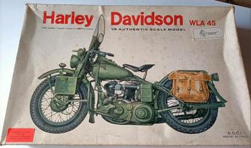 Harley Davidson WLA-45 Esci 1/9 Bouwdoos Vintage beschikbaar voor biedingen