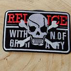 Strijk embleem Iron on Patch applicatie schedel  Strijk embl