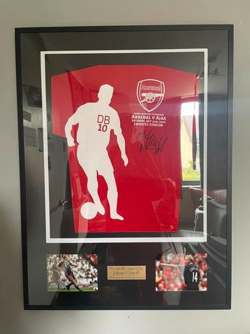 Gesigneerd en ingelijst Johan Cruyff shirt beschikbaar voor biedingen