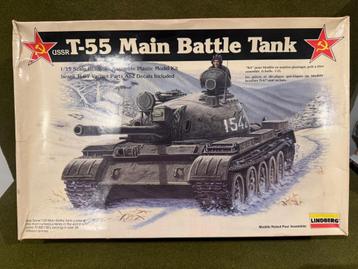Lindberg 6001 1/35 Russian T55 medium tank  beschikbaar voor biedingen