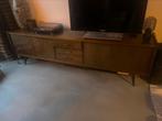 breed Vintage Lowboard dressoir tv kast 230x48x66, Ophalen, Vintage Jaren 60, 150 tot 200 cm, Zo goed als nieuw