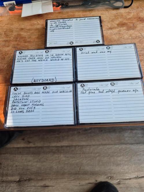 Diverse cassettebandjes - Nederlandstalig en Engels, Cd's en Dvd's, Cassettebandjes, Gebruikt, Voorbespeeld, Pop, 2 t/m 25 bandjes