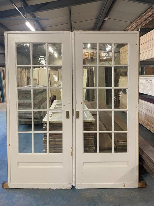 Diverse schuif / en-suite deuren met roedeverdeling., Doe-het-zelf en Verbouw, Deuren en Horren, Gebruikt, Binnendeur, 200 tot 215 cm